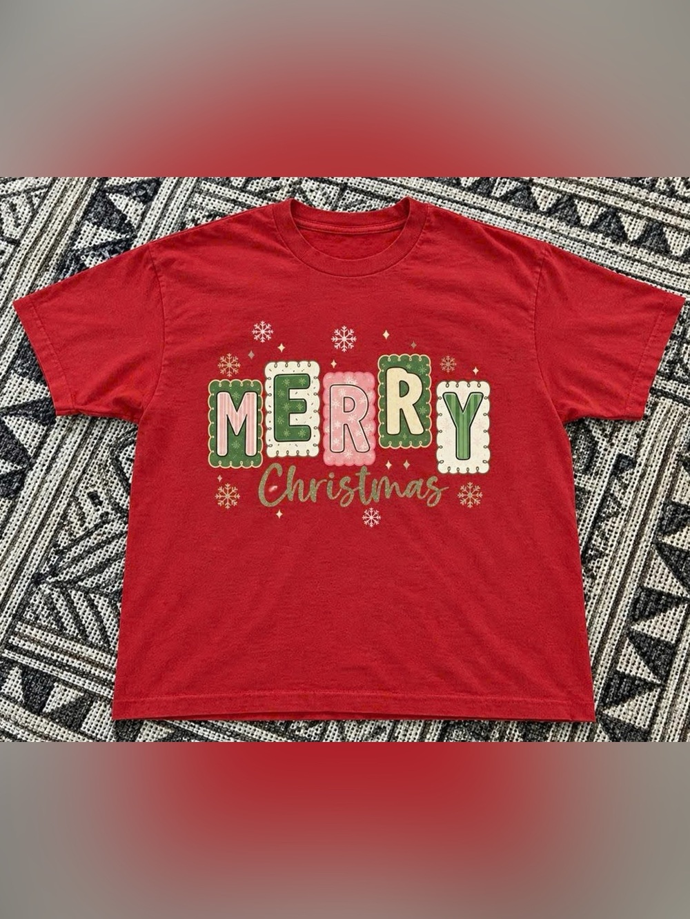Merry Christmas Red Holiday Tee